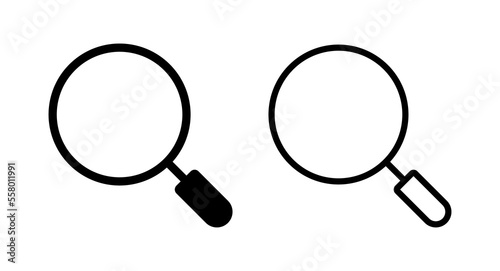 Search icon vector illustration. search magnifying glass sign and symbol