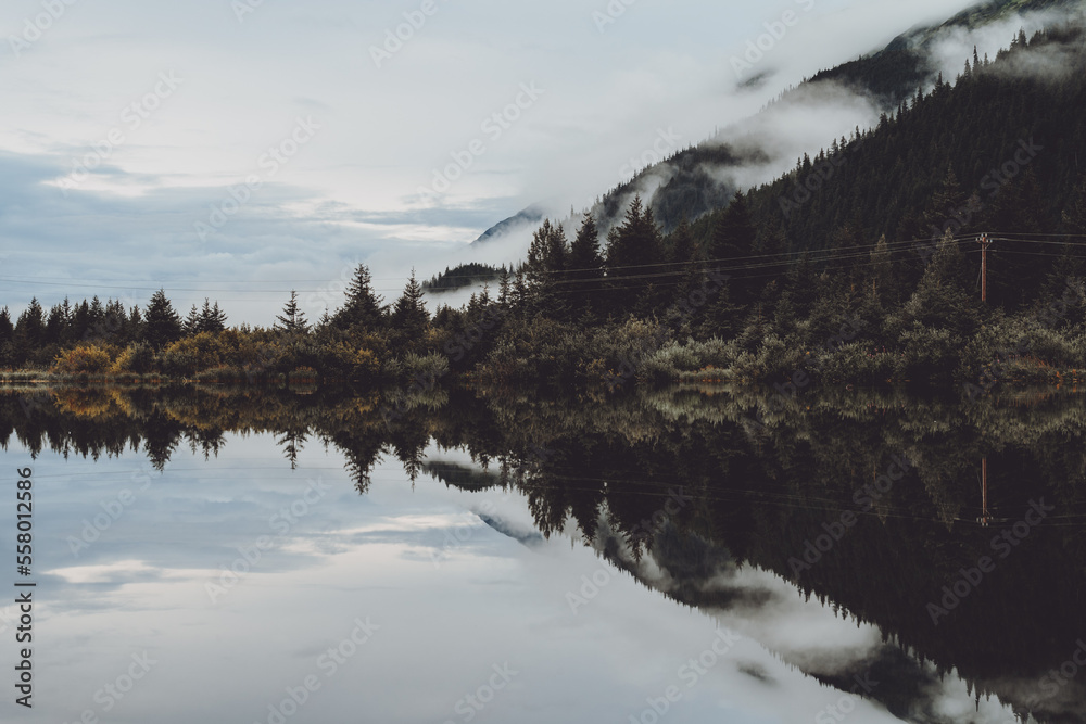 Fototapeta premium Reflected view in Alaska