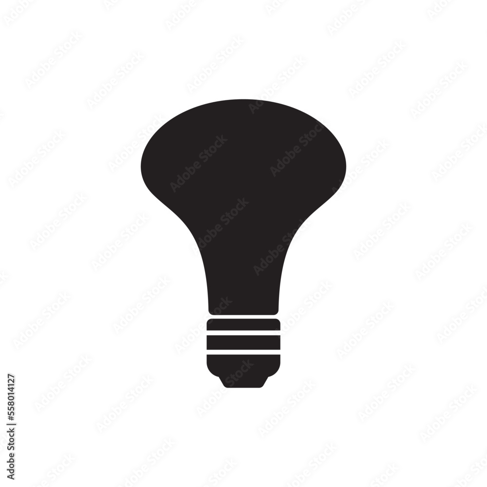 Light bulb icon vector logo design template Light bulb icon vector logo design template