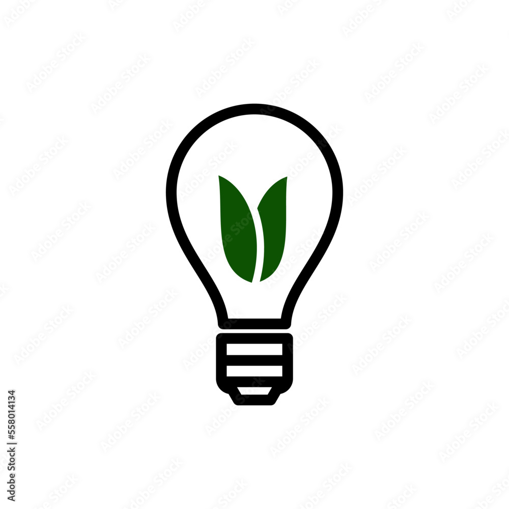 Light bulb icon vector logo design template Light bulb icon vector logo design template