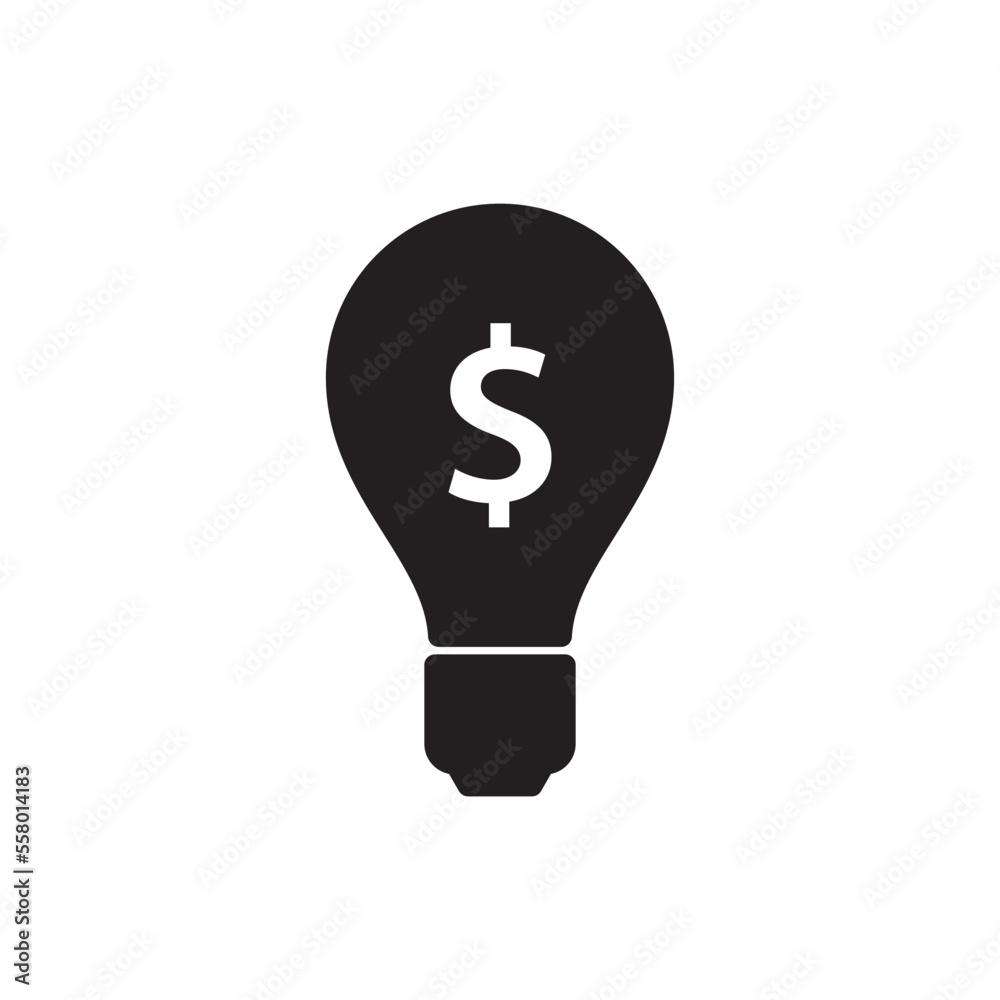 Light bulb icon vector logo design template Light bulb icon vector logo design template