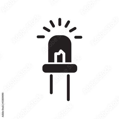 Light bulb icon vector logo design template