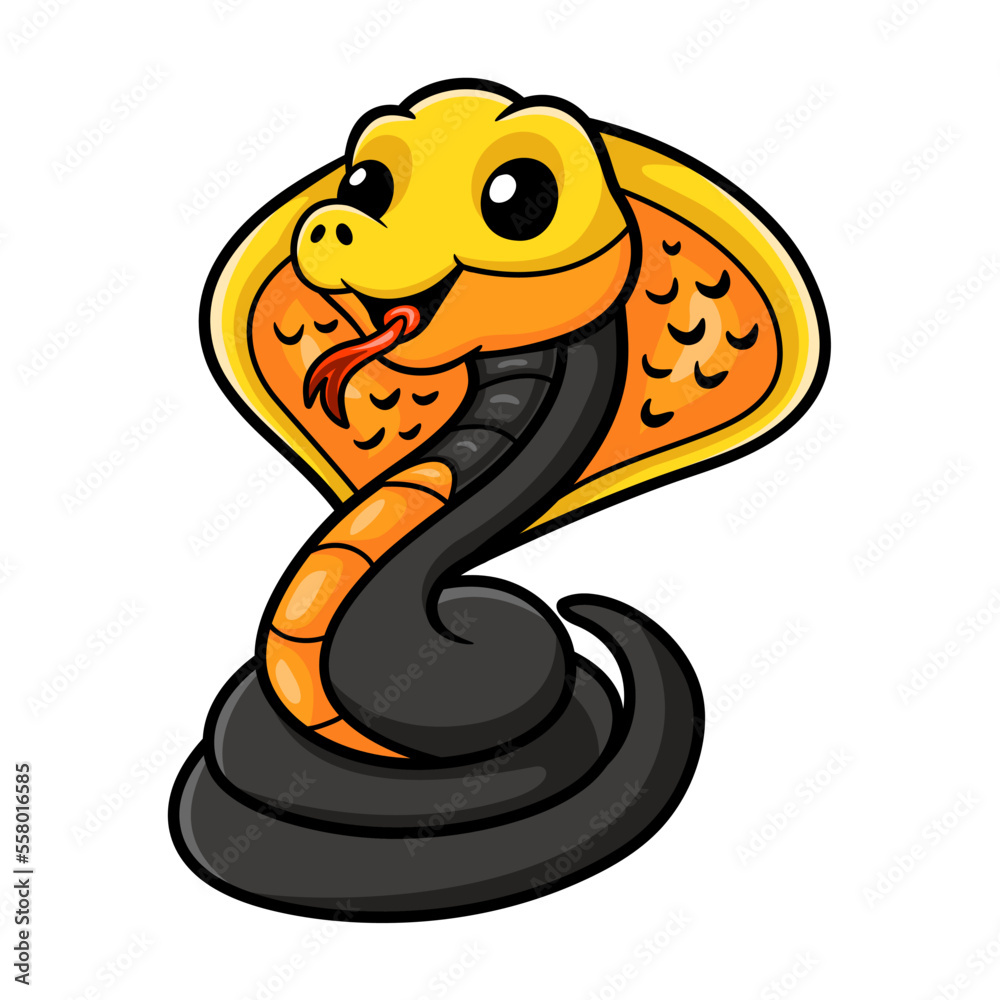Cute philippines cobra cartoon (Naja samarensis) Cute philippines cobra cartoon (Naja samarensis)
