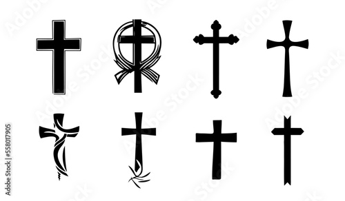 Cross Illustration Set, Vector Cross Set, Cross Set, Cross Illustrations