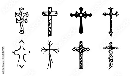 Cross Illustration Set  Vector Cross Set  Cross Set  Cross Illustrations