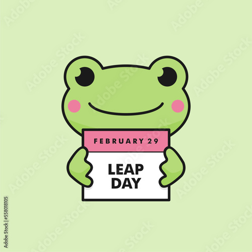 leap day 29 february for leap year banner template