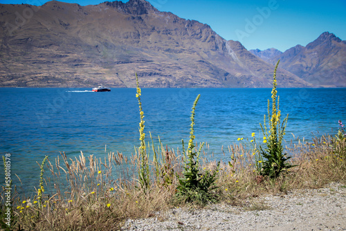 
Qeenstown stunning views, beautiful scenery and landscape, mountains and lakes, South Island, New Zealand photo