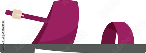 Male sandal icon flat vector. Summer footwear. Beach shoe isolated