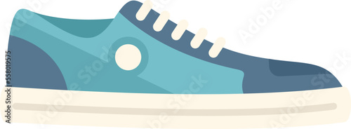 Active sneaker icon flat vector. Sport design. Shoe run isolated