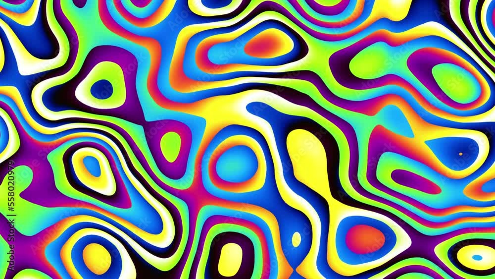 Seamless abstract wavy background for loop playback. 4k video Seamless abstract wavy background for loop playback. 4k video