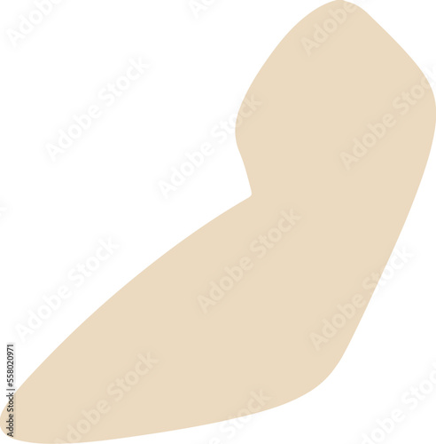 Tan abstract shape illustration