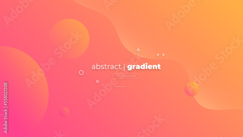 Abstract Modern Background with Motion Wave Lines Element and Purple Orange Gradient Color