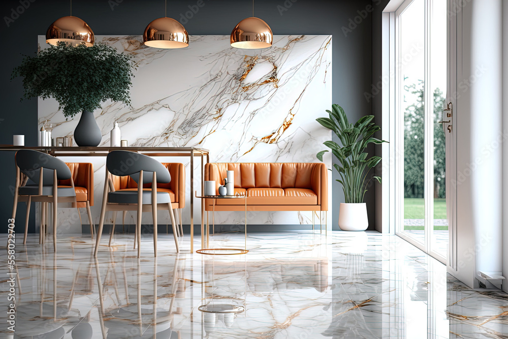 Illustrazione Stock High Resolution Glossy Finish, Dynamic Marble