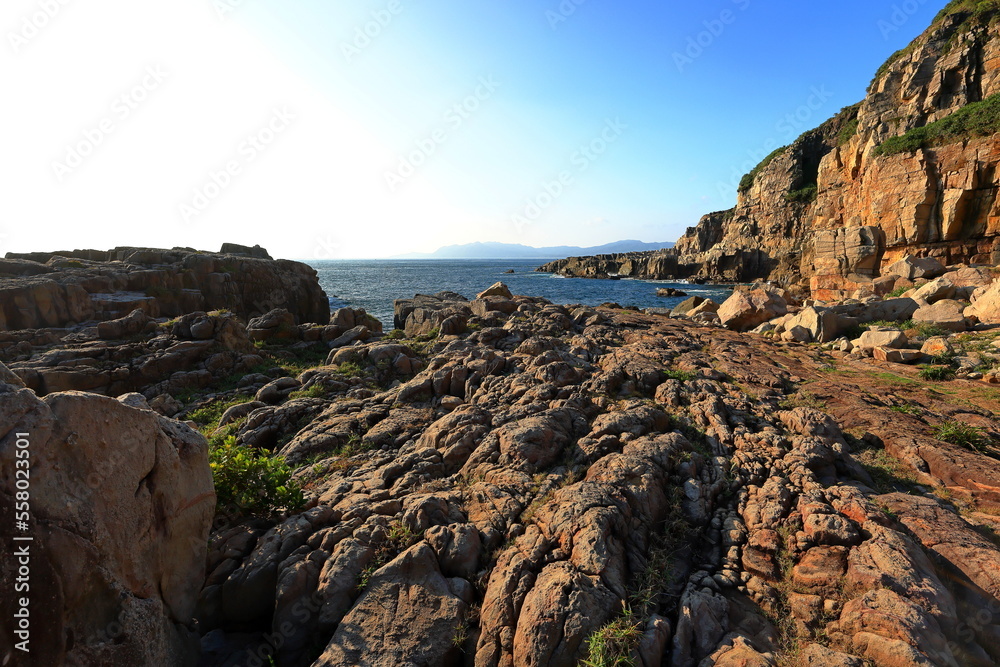 Longdong Bay at Northeast coast of Taiwan (New Taipei City and