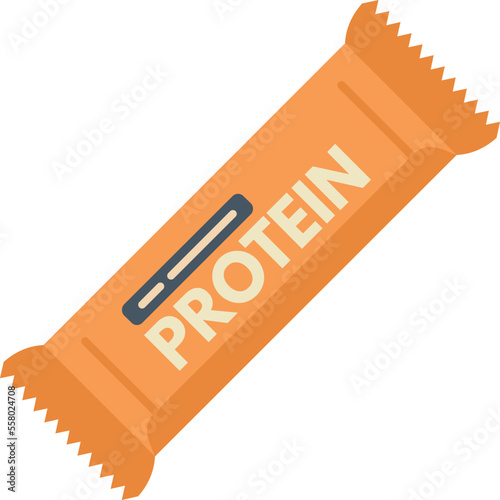 Diet protein icon flat vector. Gym food. Muscle nutrition isolated