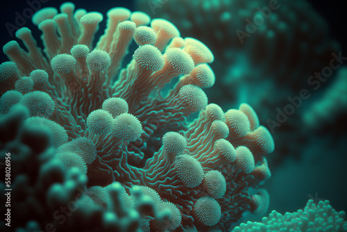 underwater coral in the sea made by generative ai