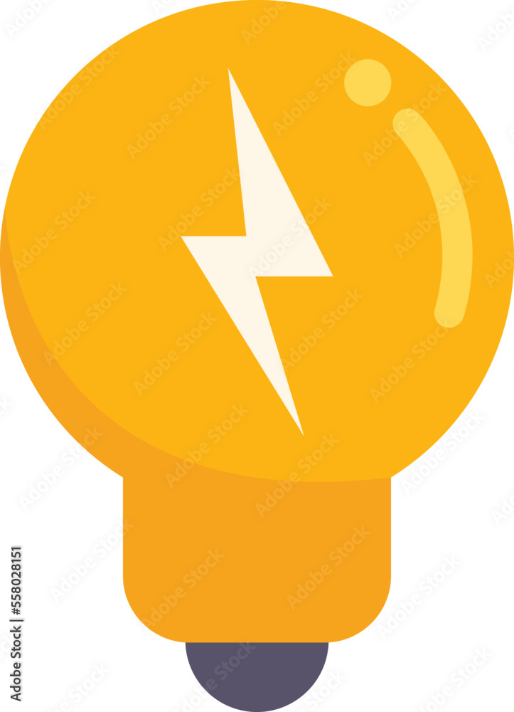 Genius idea icon flat vector. Business solution. Mind energy isolated Genius idea icon flat vector. Business solution. Mind energy isolated