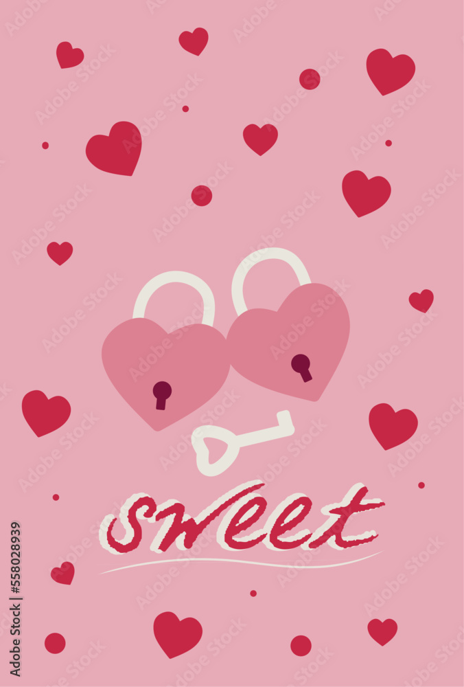illustration vector graphic of valentine perfect for posters, pamphlets, wall hangings, decorations, designs, wallpapers, backgrounds, and cards