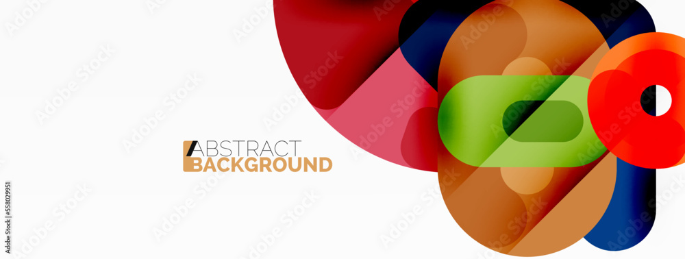 Creative geometric wallpaper. Circles, lines background. Business template for wallpaper, banner, background or landing