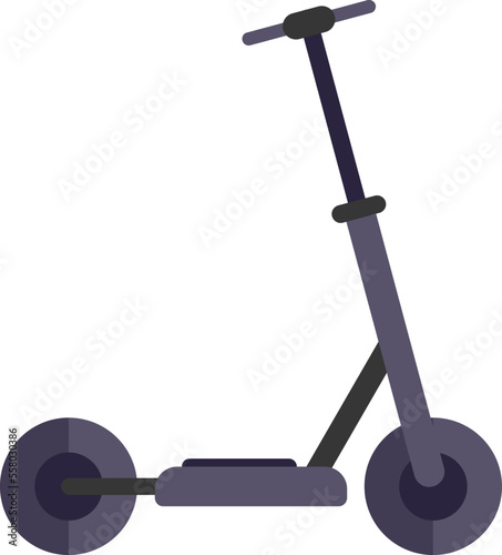 Mobility electric scooter icon flat vector. Kick transport. Rental trotinette isolated