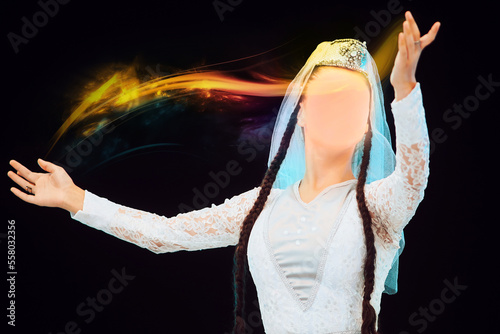 Georgian Folklore Girl Princess. Hands in air, magic The good The Good Fairy Ads 