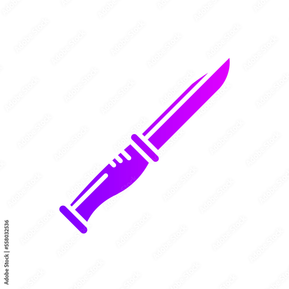 knife gradient icon knife gradient icon