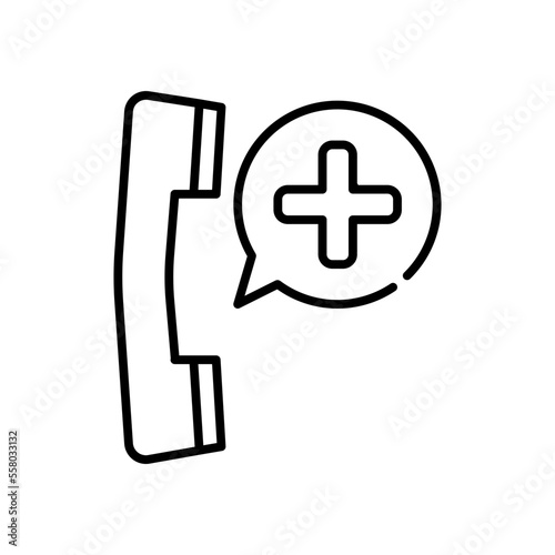 emergency call line icon