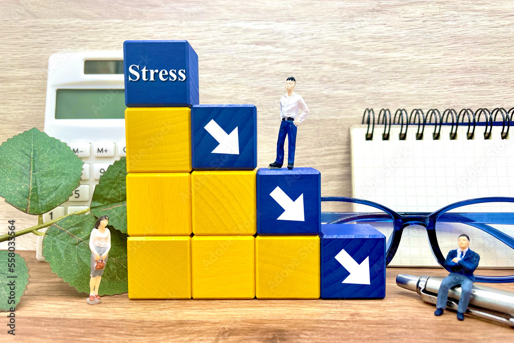 Fototapeta premium ストレスを減らす ストレス解消する