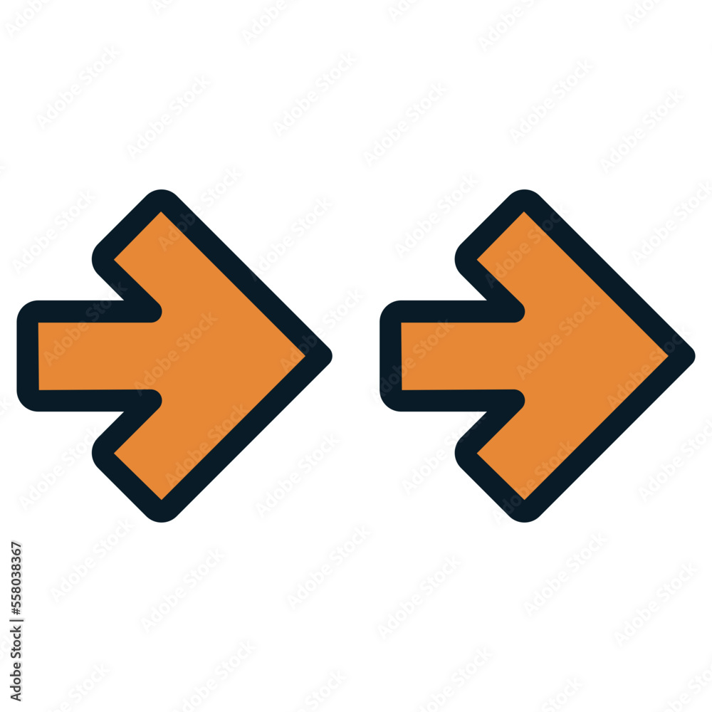 double right orange arrows icon double right orange arrows icon