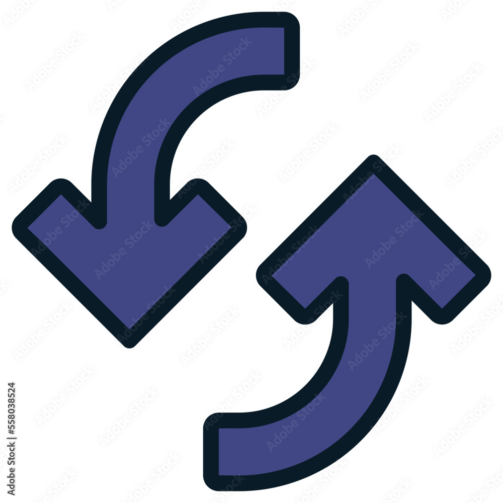 sync purple arrow icon