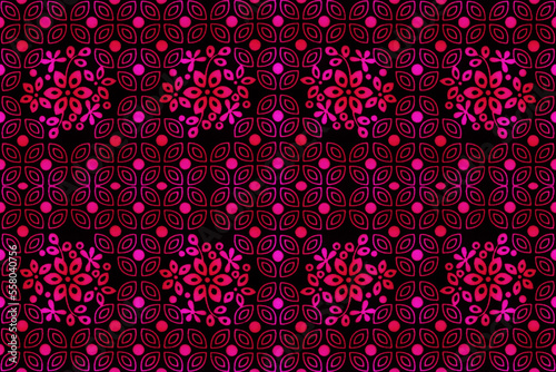 Colored African fabric – Seamless and textured pattern, cotton, photo