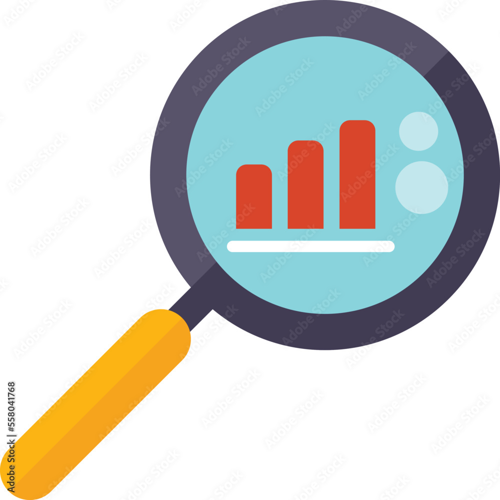 Search marketing data icon flat vector. Online media. Social service isolated Search marketing data icon flat vector. Online media. Social service isolated