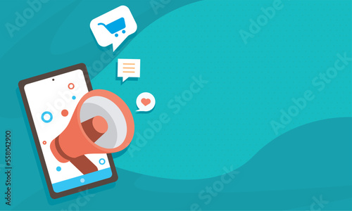 smartphone and megaphone