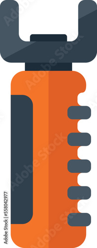 Defensive taser icon flat vector. Gun stun. Polize tazer isolated