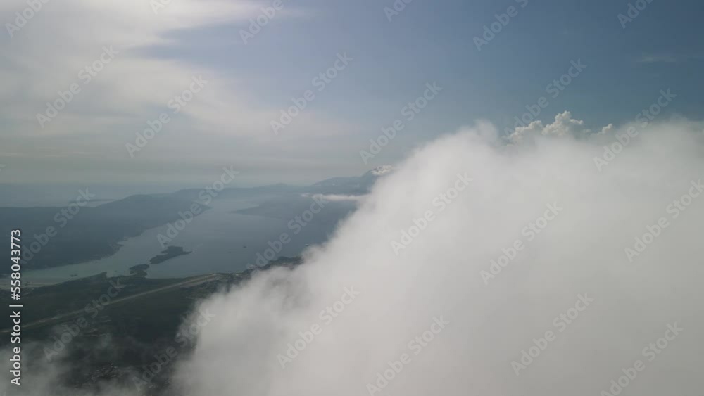 Scenic view from Mountain viewpoint park Lovcen, Montenegro. aerial view Scenic view from Mountain viewpoint park Lovcen, Montenegro. aerial view