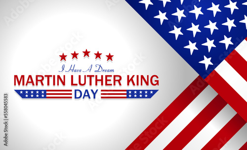MARTIN LUTHER KING DAY theme template. Vector illustration. Suitable for Poster, Banners, campaign and greeting card. 
