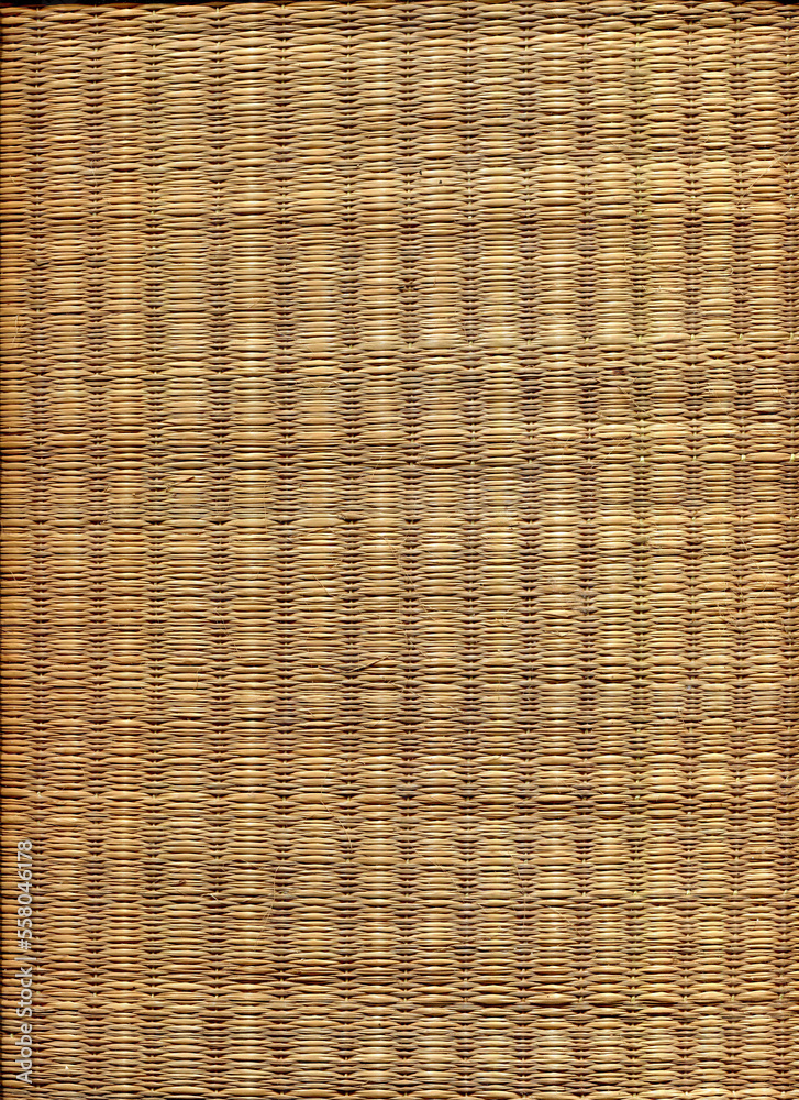 Obraz premium Wicker rattan surface close-up. Textured background.