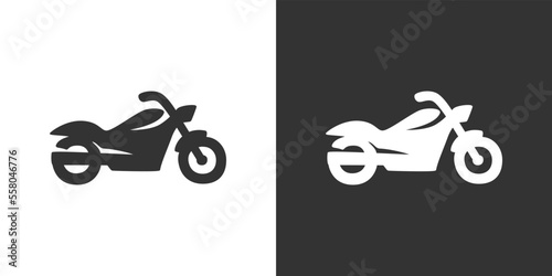 Motorcyle icon. Kind of motorcycle from moped, scooter, roadster, sports, cruiser, touring, scrambler, trial bike, and chopper.