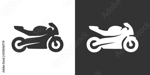Motorcyle icon. Kind of motorcycle from moped, scooter, roadster, sports, cruiser, touring, scrambler, trial bike, and chopper.