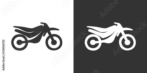 Motorcyle icon. Kind of motorcycle from moped, scooter, roadster, sports, cruiser, touring, scrambler, trial bike, and chopper.