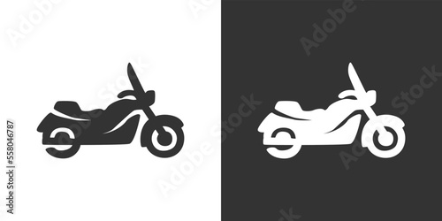 Motorcyle icon. Kind of motorcycle from moped, scooter, roadster, sports, cruiser, touring, scrambler, trial bike, and chopper.