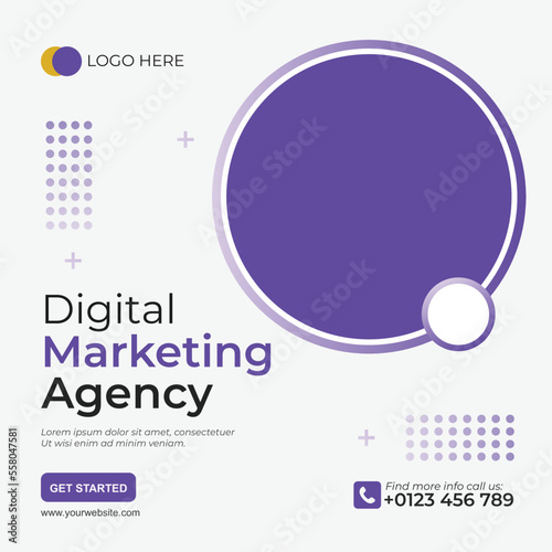 Social media banner for digital marketing  (ID: 558047581)