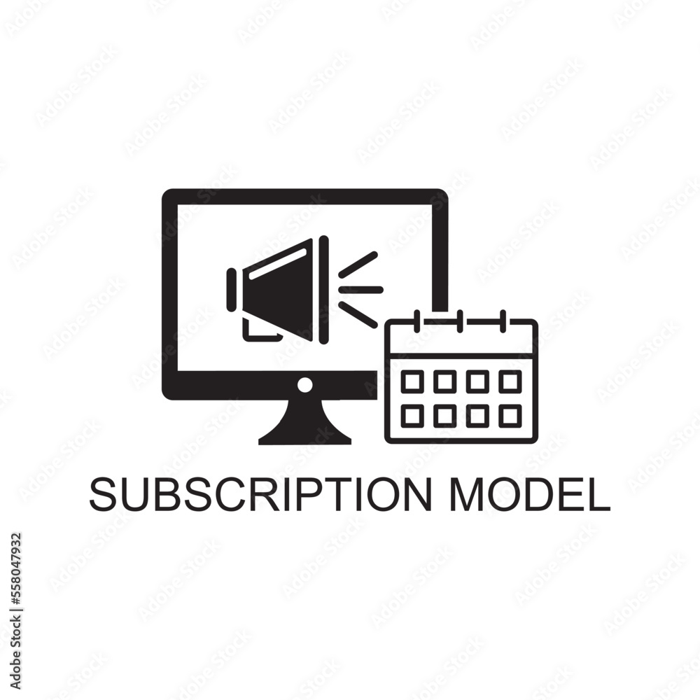 subcription model icon , paid icon