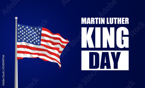 MARTIN LUTHER KING DAY theme template. Vector illustration. Suitable for Poster, Banners, campaign and greeting card.