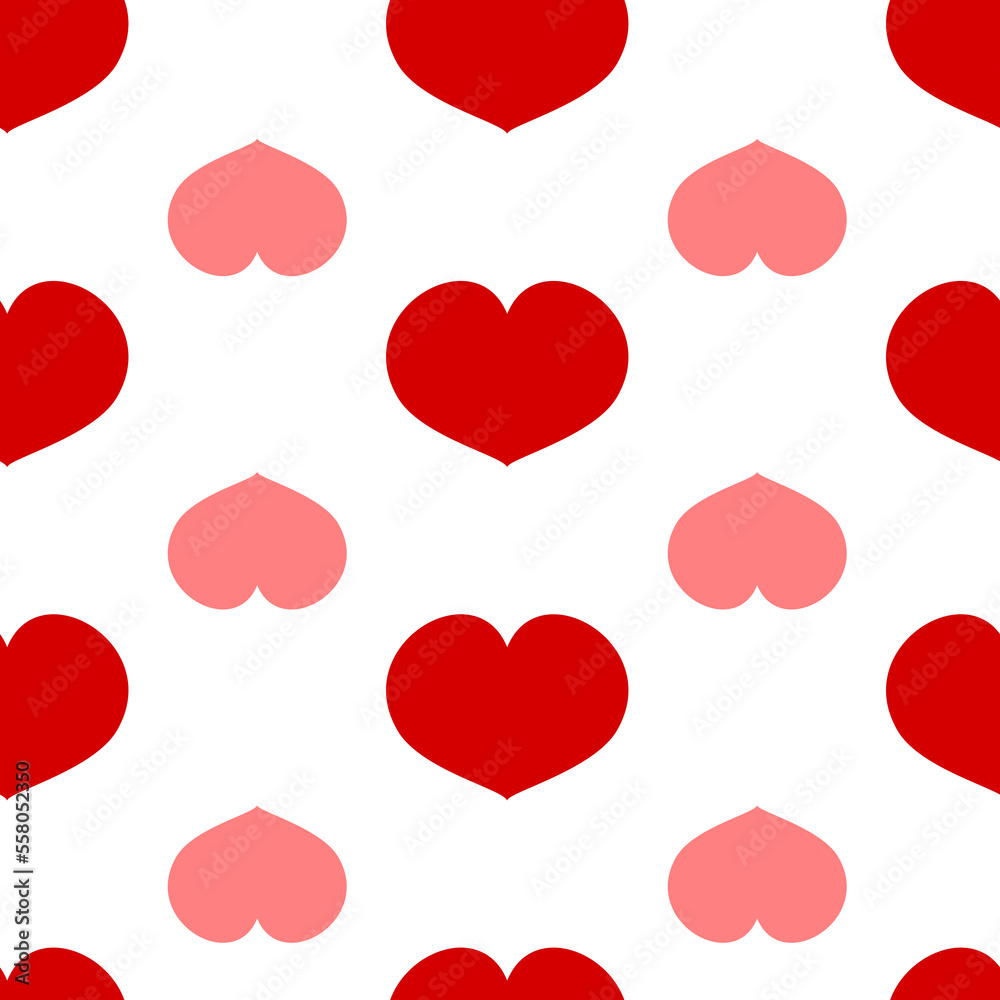 love pattern shape for valentines day. illustration of heart shape vector template.
