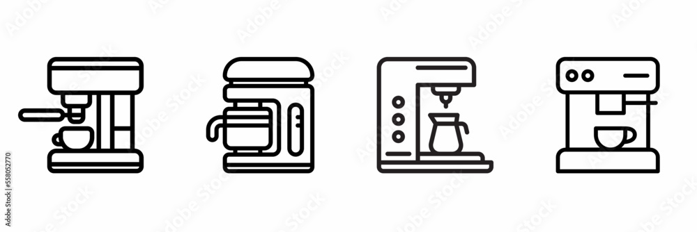 Espresso icon illustration set. Stock vector. Espresso icon illustration set. Stock vector.