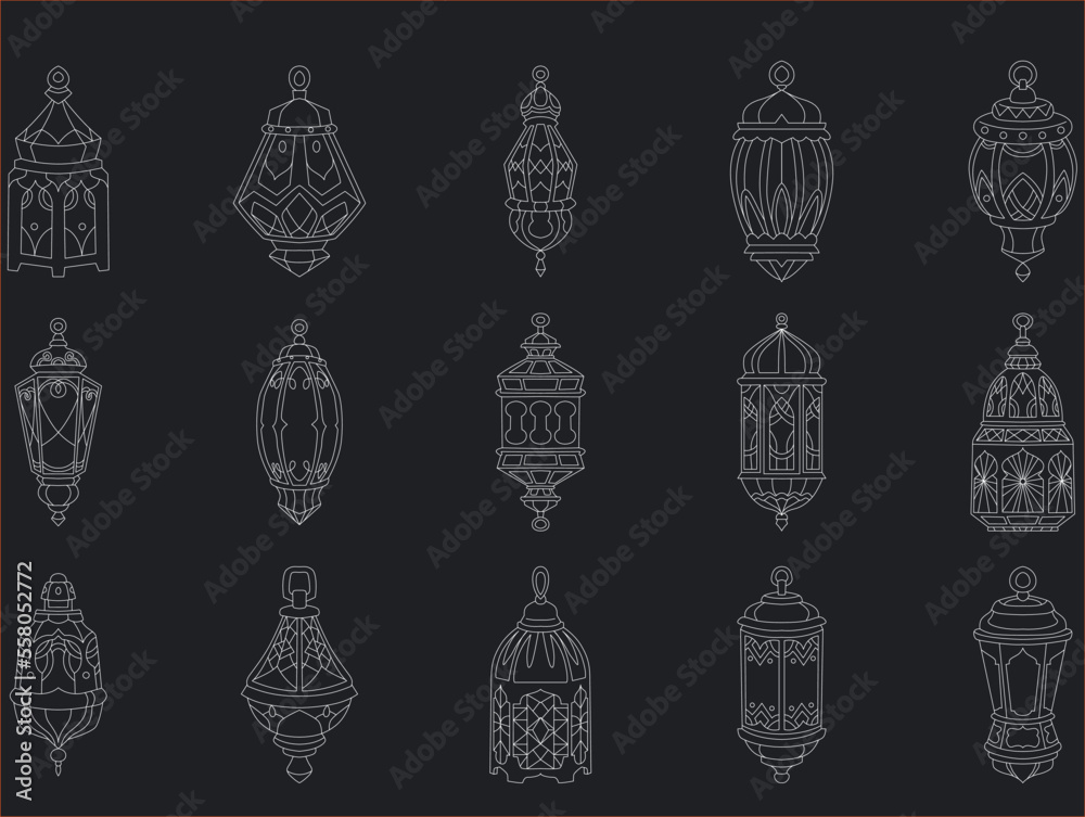 Islamic lantern ramadan kareem