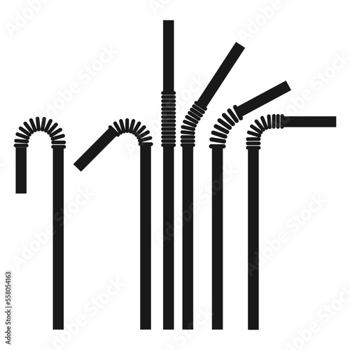 straw icon vector