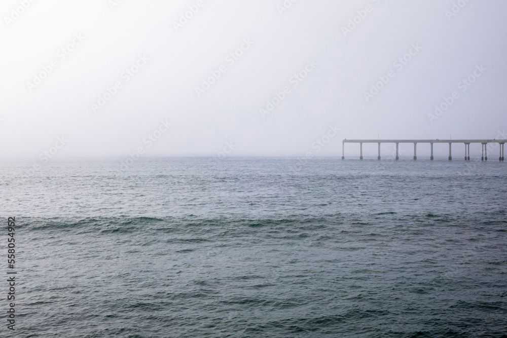 Foggy day at Ocean Beach Pier