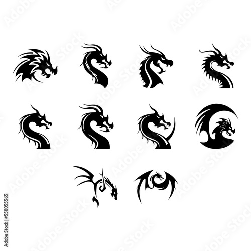 dragon icon set